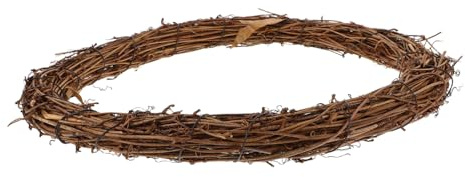 ABOOFAN Sturdy Vine Wreath Ring for DIY Crafting Solid Natural Grapevine Circle for Home Decor Wedding Decorations and Seasonal Wreath Making Bare Vine Frame