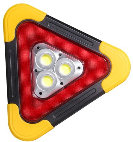 LALADEFIEE Triangolo Segnaletico Emergenza Auto con LED Lampeggianti Telaio Riflettente e Portatile per Sicurezza