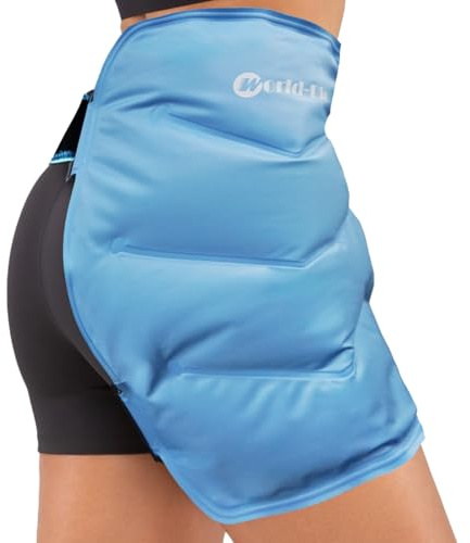 Fascia Ghiaccio Gel per Anca Riutilizzabile, Impacco Freddo Caldo per Protesi Anca Post Chirurgia, Borsa Ghiaccio per Borsite Dolore Nervo Sciatico, Compressa Crioterapia per Infiammazione Gonfiore