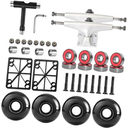 XAGMODSHN Precisions Steering Gullwing Skateboard Trucks 5 Pollici Truck Set Con Assorbimento Degli Urti Per City Street Trick Smooth Riding Trucks