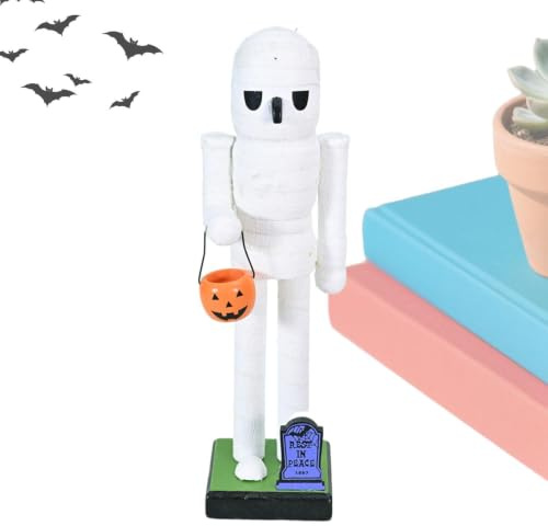 Halloween Nötknäckare Av Trä Skrämmande av Trä Feststämd Dekorativ