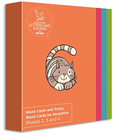 Word Cards and Tricky Word Cards for Reception (ready-to-use cards): Phases 2, 3 and 4 (Big Cat Phonics for Little Wandle Letters and Sounds Revised)