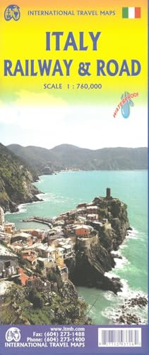 Italy Railway & Road Travel Reference1:760,000 Waterproof 2026 Edition