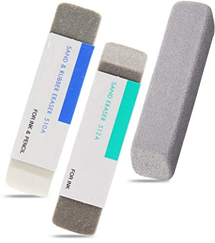 3pcs Gomme Sable Pour Encre Deleted Crayon Encre Caoutchouc Naturel Gomme Stylos Plume Crayon Gomme Sable Caoutchouc École De Bureau Gomme De Correction