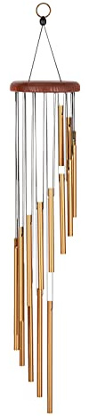 Sonic Energy Spiral Chime, 29 Zoll, Bronze (SC29B) | 16 Töne, 73 x 12 x 12 cm, 598 g, mit Aufhängering, Aluminium, Esche