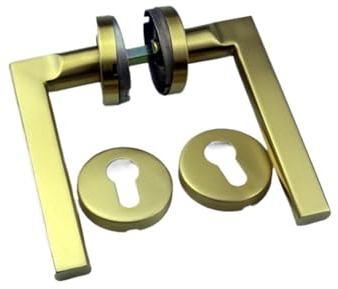 PVD-goldenes Edelstahl-Prägungsgriffschloss, Nachahmung von Präzisionsguss-Brandschutztür-Split-Schloss, Hotel-Badezimmerschloss