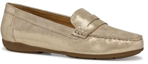 Geox Femme D ANNYTAH MOC A Mocassin, Lt Gold, 37 EU