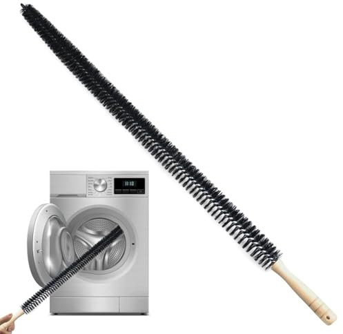 Cepillo de Limpieza para Lavadora, Limpiador de Secadora, Limpieza de fregadora, Cepillo de Carrete de refrigerador Largo y Flexible Reutilizable, fregadora de Limpieza para Secadora