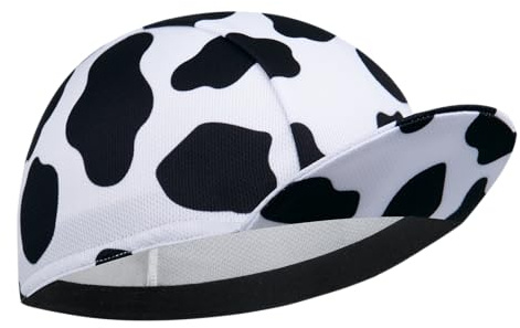 Corsehild Cycling Cap with Sun Visor, Lightweight Polyester Bike Hat for Men & Women, Breathable Under Helmet Design for Road Biking & Outdoor Sports