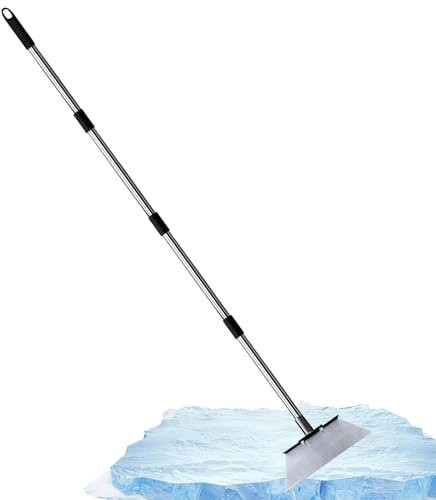 Pala da giardino, cazzuole da giardino in acciaio inox, utensile manuale da 120 x 23 cm, accessori per giardinaggio, spatola multifunzionale per la pulizia per rimuovere lo sporco di muschio