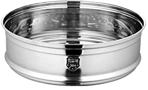 Gnocchi - Vaporiera diametro 26/28/30/32 cm, in acciaio inox, cestello per cottura a vapore, pentole da cucina impilabili