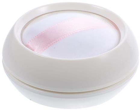 Homoyoyo Make Up Behälter 10g aus Kunststoff mit Schwammpuderquaste Tragbarer Kompakter Kosmetikbehälter zur Aufbewahrung von Losem Puder im Praktischen Satz