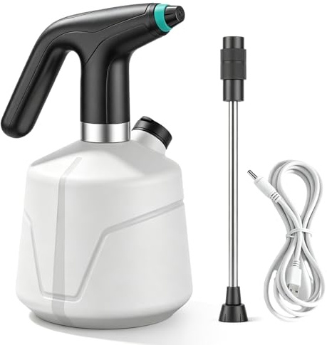 Pulvérisateur Électrique Rechargeable 2L, Pulvérisateur À Pression Électrique, Pulverisateur De Jardin avec Tige D'extension, Pulvérisateur À Batterie pour Plantes, Nettoyage, Voiture
