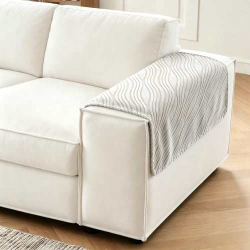 Sofa Armrest Covers, 2PCS Elastic Non Slip High Elasticity Sofa Covers | Universal Armrest Covers, 70x90cm Couch Seat Slipcover Protector Replacement for Offices, Living Rooms, Rentals ( Light Grey)