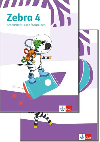 Zebra 4: Paket: Arbeitsheft Lesen/Schreiben und Arbeitsheft Sprache Klasse 4 (Zebra. Ausgabe ab 2018)