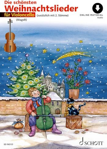 Die schönsten Weihnachtslieder: sehr leicht bearbeitet. 1-2 Violoncelli. (Umrüster-Konsolidierung)