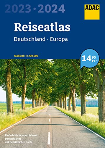 ADAC Reiseatlas 2023/2024 Deutschland 1:200.000, Europa 1:4,5 Mio. (ADAC Atlas)