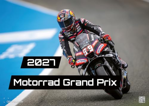 Motorrad Grand Prix 2027 - Kalender DIN A3 (ca. 42cm x 30cm) MotoGP | Wandkalender mit 13 Aktionsfotos, Wire-O-Bindung, stabilem Aufhänger – 100% Made in Germany