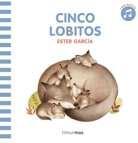Cinco lobitos. Libro con sonido