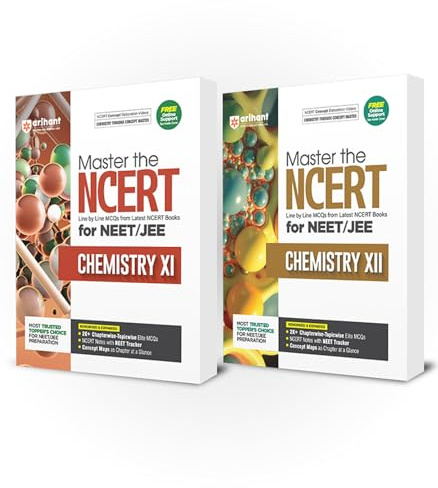 Arihant Master the NCERT Chemistry Class 11 and 12 for JEE/CUET 2026 (Set fo 2) | Line by Line MCQs from Latest NCERT Books | 2000+ ... Concept Maps, PYQs & Video Explanations