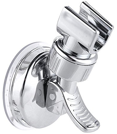 Ouneed- Duschkopfhalterung Saugnapf, Einstellbares Drehen Chrom Brausehalterung Ohne Bohren Brausehalter Verstellbar Duschkopf Halter Handbrause Handbrause Halter für Badezimmer