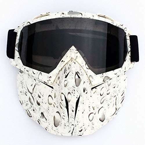 HONCENMAX Motorrad-Schutzmaske, Motorrad Maske Brille Herren Motorrad Goggle Gesichtsmaske Schutzmaske männer Schutzbrille Skibrille - für Motorrad Snowboard Brille Motorradbrillen UV-Schutz