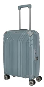 Travelite 4-Rad Hartschalen Handgepäck Koffer klein mit recyceltem Innenfutter, Gepäck Serie ELVAA: Stylischer Trolley mit Schutzecken + TSA Schloss, 55 cm, 41 Liter