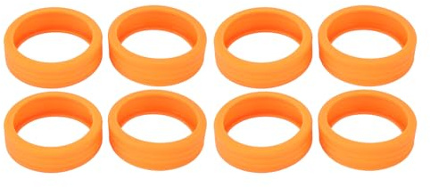Bagagehjulsskydd för Resväska, Silikon Resväska Skyddsskydd Anti-brus Bagageutrymme Hjulskyddsskydd (Orange)