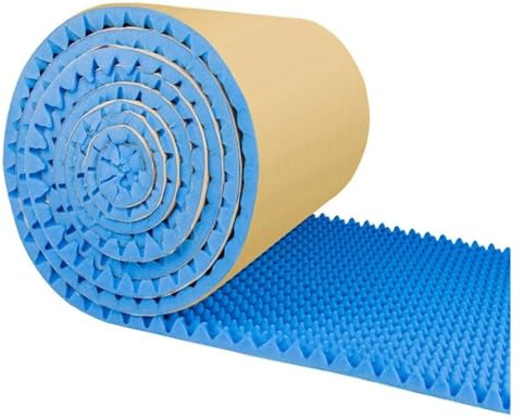 Akustikschaumstoff Akustikpaneele Lärmakustische Schaumstoffplatten, Schneidbare KTV-Schallschutzwandmatte, Selbstklebender Studio-Akustikschaum, Selbstklebende Schalldämmbaumwolle, 10 M Lang ( Color