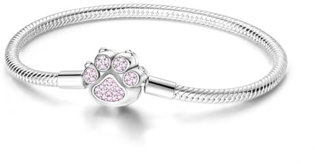 Parmuz 925 Sterling Silber Charm Armband für Frau Schlange Kette Armband Stern Mond Schmetterling Niedliche ikonische Momente Europäisches Armband Schmuck Geschenk