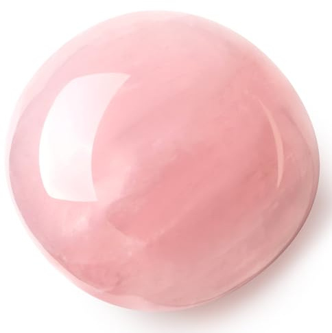 AWARDSEN Rose Quartz Crystal Healing Crystals 1.57-2.0 Large Polished Stones 0.98 Thick Natural Reiki Protection Crystal Spiritual Witchcraft Meditation Stone Energy Balancing Anxiety Crystal