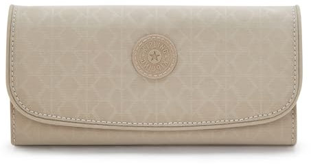 Kipling Money Land Snap Wallet, Schild Beige geprägt, Medium, Casual