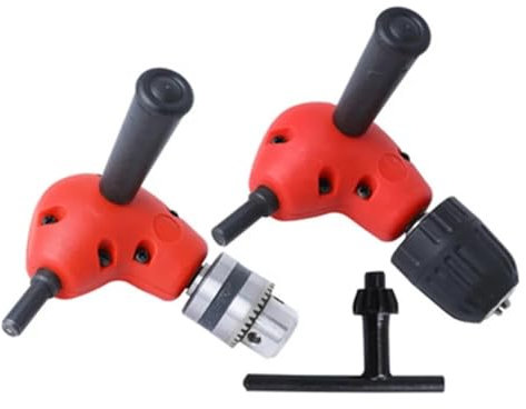 1 taladro eléctrico de 90 grados, accesorios de extensión de ángulo recto, portabrocas de tres mandíbulas, herramienta de mantenimiento de espacio estrecho (automático)