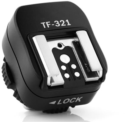 Adattatore flash professionale per slitta a contatto caldo TF321 lampeggiante per 580EX 580EX II 550EX 430EX 430EX II
