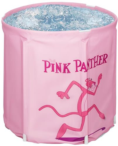 Dhouse Portable Bathtub 68 X 65CM 230L Foldable Free Standing Soaking Bath Tub Adult SPA Bathtub for Student Home Camping (Pink)