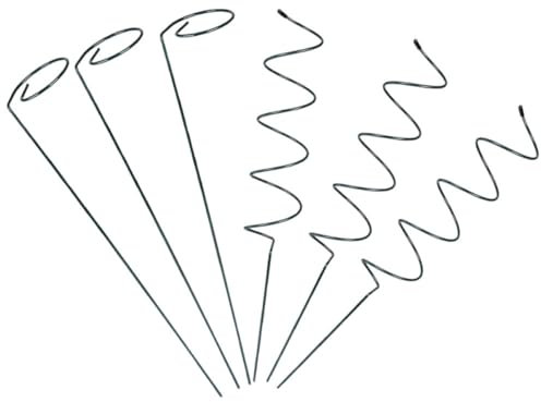 Sosoport Pflanzenstützpfähle Und Stammstützringe Für Topfpflanzen Einzelne Stammstützstange Mit Käfigstützringen Gartenzubehör Für Klettergerüst Und Gartenpfahl
