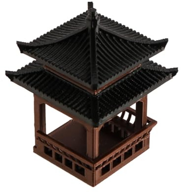 Namvo Mini Pagoda Statue for Fairy Garden Zen Garden Chinese Pavilion Sculpture Japanese Home Office Decor Meditation Ornaments Decorative Accessories