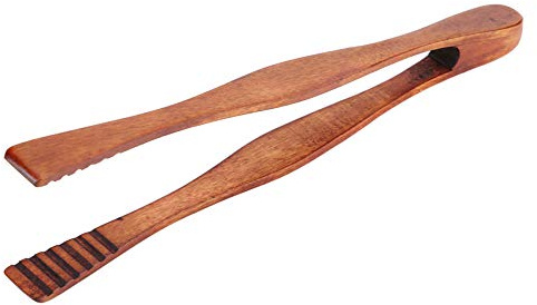 Träredskap Köksklämma, Trä BBQ Buffet Mattång Bröd Biff 1 Brun Bit Spatlar Turners Klämma Serveringsverktyg Grilltång Oliv Anti-halk Handtag Värmebeständig