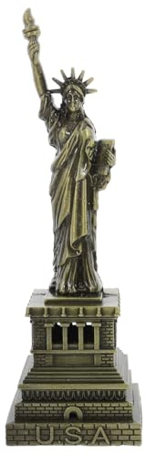 Garneck Milisten of Sculpture City Island Collection Souvenirs Figurines Metal Model decoration Bronze 25CM Goddess Ornament Miniature American Decor Souvenir New York Gift for Statue Of Liberty