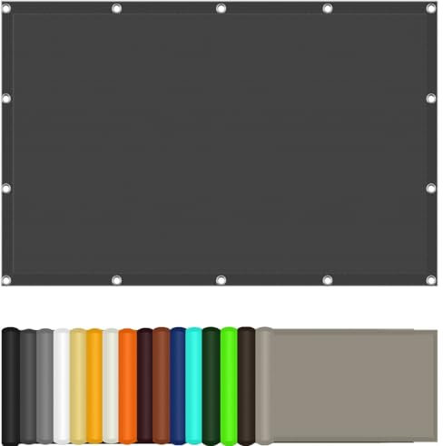 Voile d'ombrage Rectangulaire,Toile Ombrage 100 x 230 cm Protection UV 98% Filet d'ombrage Couvert Végétal avec Oeillets et Cordons pour Jardin Terrasse, Gris Foncé
