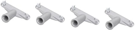 SHINEOFI 4pcs Telescopic Pole Adapter for Broom Mop Handle Extension Threaded End Adapter
