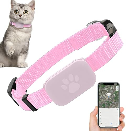 Katzen-Tracking-Halsband – GPS-Halsband für Haustiere, Kätzchen, Sicherheitsschutz, langlebige Batterie, Haustier-Katzen-Ortungszubehör für kleine, große Welpen