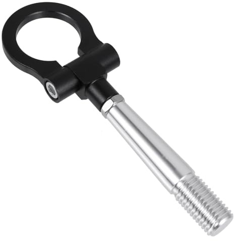Gogogmee Gancho de Remolque para Coche Anillo Decorativo Racing Resistente Instalación Rápida para Paragolpes Delantero y Trasero Accesorio Automovilístico