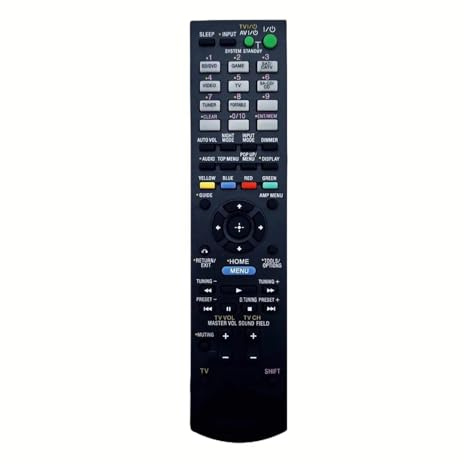 Remote Control For S-o*y 3D AV Audio Video Receiver RM-AAU104 RM-AAU105 RMAAU105 RM-AAU116 STR-DH520 (Part No. 1-489-343-11)