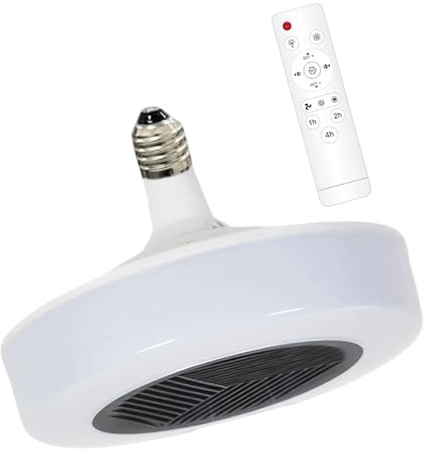 Luz calefactora de ventilador de techo con Motor de calefacción de cerámica, enchufe E27, calentador con Control remoto para dormitorio, sala de estar, lámpara de ventilador de calefacción LED