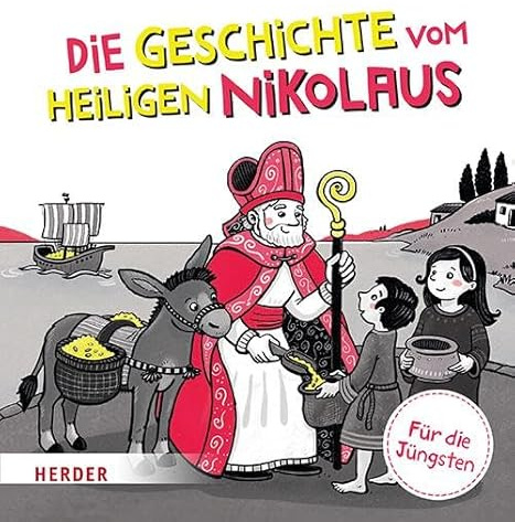 Die Geschichte vom heiligen Nikolaus Kontrastbuch (Pappbilderbuch)