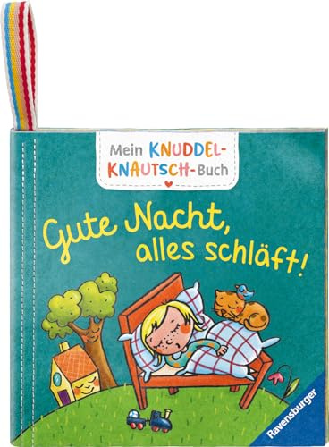 Mein Knuddel-Knautsch-Buch: Gute Nacht; weiches Stoffbuch, waschmaschinengeeignet, Badebuch, Babyspielzeug ab 6 Monate