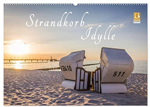 Strandkorb Idylle (Wandkalender 2026 DIN A2 quer), CALVENDO Monatskalender: Zauberhafte Impressionen von deutschen Stränden. (CALVENDO Natur)