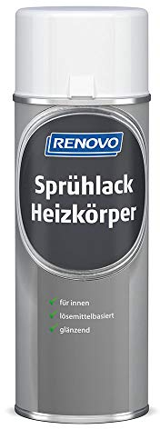 Sprühlack Heizkörper Weiß 400 ml Glänzend Renovo