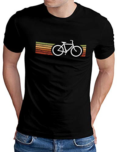 OM3® Retro Bicycle T-Shirt - Herren - Cycling Cyclist Biking Fahrrad Radfahrer - S - 5XL